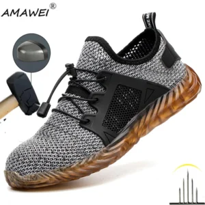 Safety Work Shoes Mesh Breathable Lightweight | Footlynx