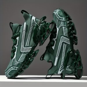 Men's Trendy Blade Type Striped Comfy Running Shoes