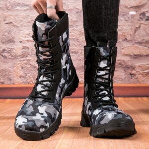 Women's Autumn And Winter High-top Camouflage Hiking Hunting Boots