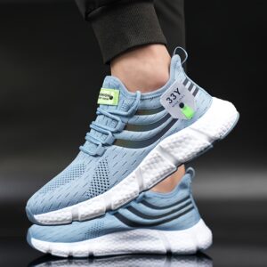 Lightweight Odor-resistant Sneakers Men's Slip-on Sneakers With Shoelaces