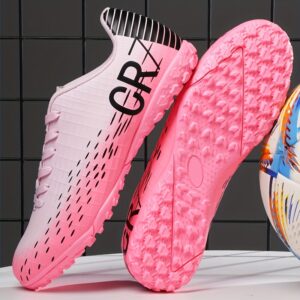 Unisex Soccer Training Shoes Lightweight Breathable PU Upper