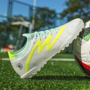 Men's Preppy Sports Soccer Cleats All Season Low Top Training Shoes with Striped Pattern