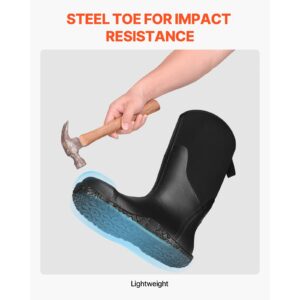 Men's High-Top Rubber Work Boots Waterproof