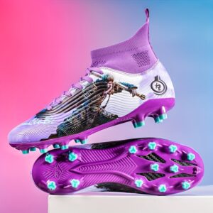 Women's High-Top Soccer Cleats with Long Studs