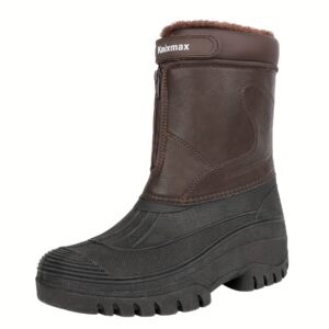 Knixmax Men's High-Top Winter Snow Boots