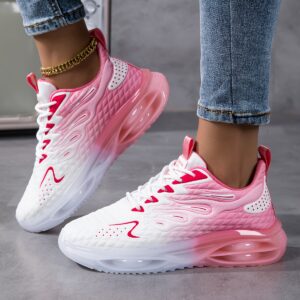 Breathable Women's Gradient Color Running Sneakers