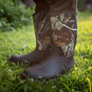 Rain Boots Mid Calf Insulated Mud Boots