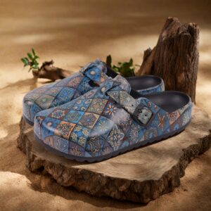 Women's Lightweight EVA Work Shoes with Geometric/Floral Pattern