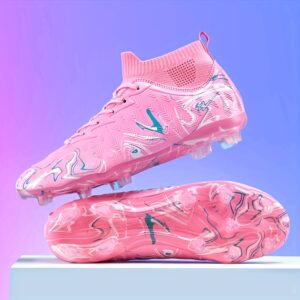 Men's Soccer Cleats Breathable PU Upper Fabric Insole
